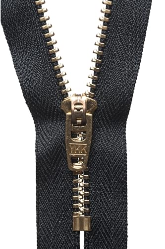 YKK 05013580 Semi-automatischer Reißverschluss, Nein 580 Black, 13 cm Length von YKK