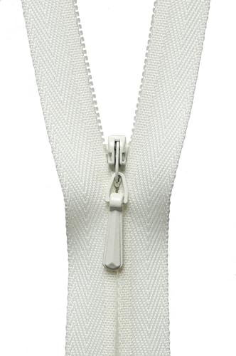 YKK 07020502 Verdeckter Reißverschluss, elfenbeinfarben, 20 cm Length von YKK