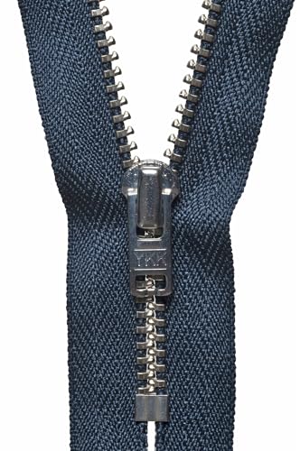 YKK Metall-Hosenreißverschluss: 15 cm, Dunkles Marineblau, blau YKK Metall-Hosenreißverschluss: 15 cm, Dunkles Marineblau, blau von YKK