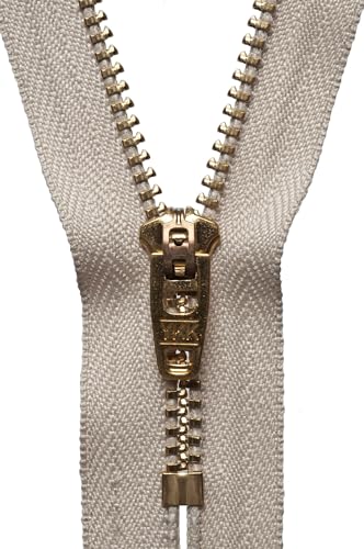 YKK Reißverschluss Semi Auto Lock Nr. 572 beige 18cm Länge YKK Reißverschluss Semi Auto Lock Nr. 572 beige 18cm Länge von YKK
