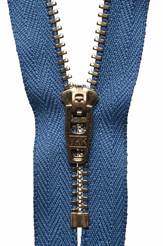 YKK Semi Auto Lock Reißverschluss Nr. 145 Schiefer Blau 13 cm Länge YKK Semi Auto Lock Reißverschluss Nr. 145 Schiefer Blau 13 cm Länge von YKK