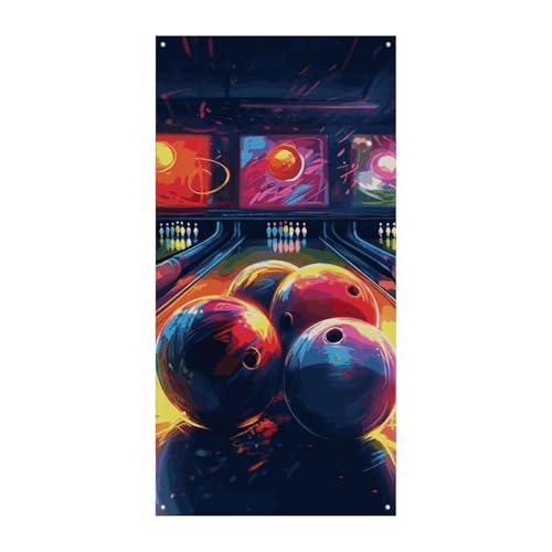 Geburtstags-Banner, mehrfarbig, Wimpelkette, Flaggen, hängende Dekoration, Bowlingkugeln, Feier, Jahrestag, Taufe, Türvorhang Geburtstags-Banner, mehrfarbig, Wimpelkette, Flaggen, hängende Dekoration, Bowlingkugeln, Feier, Jahrestag, Taufe, Türvorhang von YKLBV