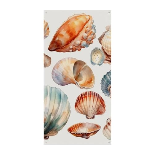 Geburtstags-Banner, mehrfarbig, Wimpelkette, Flaggen, hängende Dekoration, Muschelmuster, Feier, Jahrestag, Taufe, Türvorhang Geburtstags-Banner, mehrfarbig, Wimpelkette, Flaggen, hängende Dekoration, Muschelmuster, Feier, Jahrestag, Taufe, Türvorhang von YKLBV