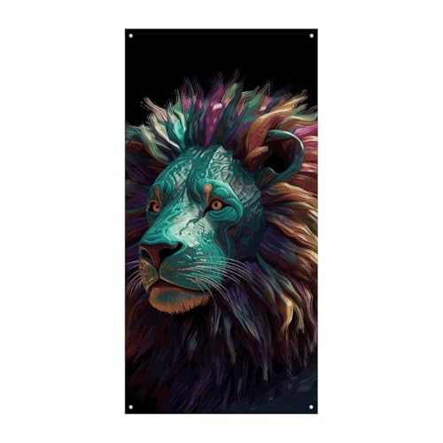 Geburtstags-Banner, mehrfarbig, Wimpelkette, Flaggen, hängende Dekoration, abstrakte 3D-Kunst, Löwe, Feier, Jahrestag, Taufe, Türvorhang Geburtstags-Banner, mehrfarbig, Wimpelkette, Flaggen, hängende Dekoration, abstrakte 3D-Kunst, Löwe, Feier, Jahrestag, Taufe, Türvorhang von YKLBV