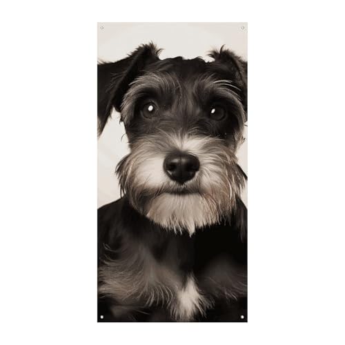 Geburtstags-Banner, mehrfarbig, Wimpelkette, Flaggen, hängende Dekoration, niedlicher Schnauzer, Feier, Jahrestag, Taufe, Türvorhang Geburtstags-Banner, mehrfarbig, Wimpelkette, Flaggen, hängende Dekoration, niedlicher Schnauzer, Feier, Jahrestag, Taufe, Türvorhang von YKLBV