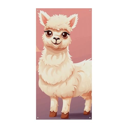 Geburtstags-Banner, mehrfarbig, Wimpelkette, Flaggen, hängende Dekoration, niedliches Lama, Feier, Jahrestag, Taufe, Türvorhang Geburtstags-Banner, mehrfarbig, Wimpelkette, Flaggen, hängende Dekoration, niedliches Lama, Feier, Jahrestag, Taufe, Türvorhang von YKLBV