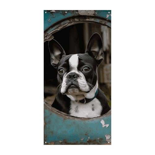 Geburtstagsbanner mehrfarbige Wimpelkette Flaggen hängende Dekoration Boston Terrier Feier Jahrestag Taufe Türvorhang Geburtstagsbanner mehrfarbige Wimpelkette Flaggen hängende Dekoration Boston Terrier Feier Jahrestag Taufe Türvorhang von YKLBV
