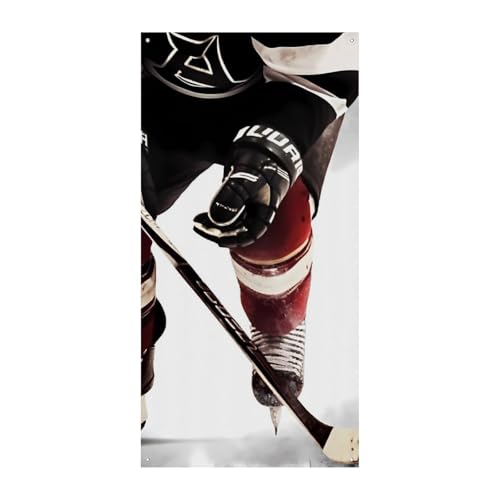 Geburtstagsbanner mehrfarbige Wimpelkette Flaggen hängende Dekoration Eishockey-Muster Feier Jahrestag Taufe Türvorhang Geburtstagsbanner mehrfarbige Wimpelkette Flaggen hängende Dekoration Eishockey-Muster Feier Jahrestag Taufe Türvorhang von YKLBV