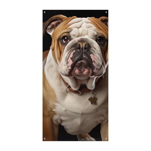 Geburtstagsbanner mehrfarbige Wimpelkette Flaggen hängende Dekoration Englische Bulldogge Feier Jahrestag Taufe Türvorhang Geburtstagsbanner mehrfarbige Wimpelkette Flaggen hängende Dekoration Englische Bulldogge Feier Jahrestag Taufe Türvorhang von YKLBV