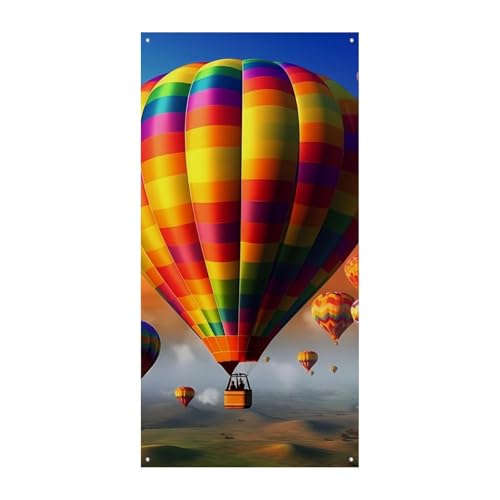 Geburtstagsbanner mehrfarbige Wimpelkette Flaggen hängende Dekoration Heißluftballons Feier Jahrestag Taufe Türvorhang Geburtstagsbanner mehrfarbige Wimpelkette Flaggen hängende Dekoration Heißluftballons Feier Jahrestag Taufe Türvorhang von YKLBV