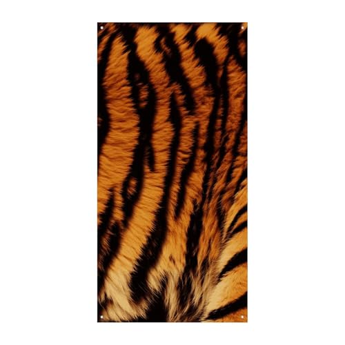 Geburtstagsbanner mehrfarbige Wimpelkette Flaggen hängende Dekoration Tiger Streifenmuster Feier Jahrestag Taufe Türvorhang Geburtstagsbanner mehrfarbige Wimpelkette Flaggen hängende Dekoration Tiger Streifenmuster Feier Jahrestag Taufe Türvorhang von YKLBV