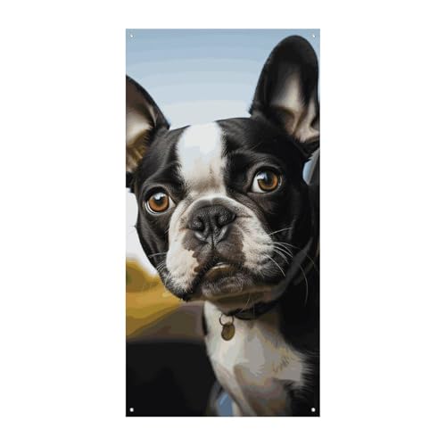 Geburtstagsbanner mehrfarbige Wimpelkette Flaggen hängende Dekoration Welpe Hund Boston Terrier Feier Jahrestag Taufe Türvorhang Geburtstagsbanner mehrfarbige Wimpelkette Flaggen hängende Dekoration Welpe Hund Boston Terrier Feier Jahrestag Taufe Türvorhang von YKLBV