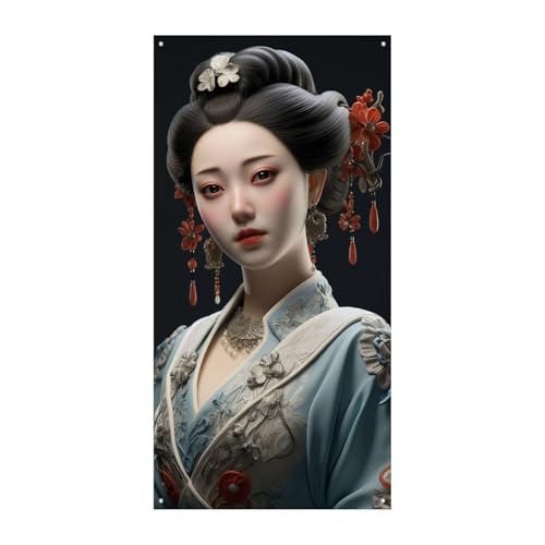 Geburtstagsbanner mehrfarbige Wimpelkette Flaggen hängende Dekoration asiatische klassische Frau Feier Jahrestag Taufe Türvorhang Geburtstagsbanner mehrfarbige Wimpelkette Flaggen hängende Dekoration asiatische klassische Frau Feier Jahrestag Taufe Türvorhang von YKLBV
