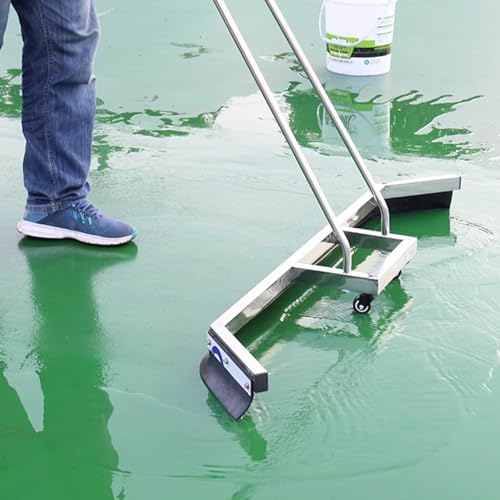 1,5 m breiter silberner Wasserschieber-Reinigungswagen mit Rädern/Griff/austauschbaren Streifen von YKMYXZ
