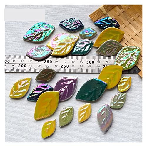 100 g 200 DIY Keramikmosaikfragmente in unregelmäßiger Form, freies Steinporzellanstück, handgefertigtes Material, Collage, kleine Fliesen(100g 12) von YKMYXZ