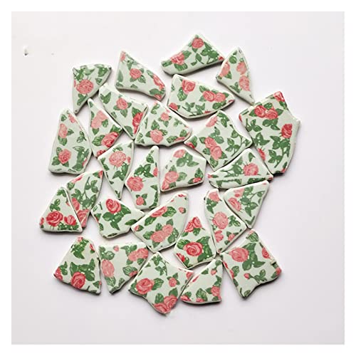 100 g unregelmäßige Mosaikfliesen, Keramik-Mosaikfliesen, blau-weiße Keramikstücke for die Mosaikherstellung, DIY, Hobby, Wandhandwerk, Dekoration(7) von YKMYXZ