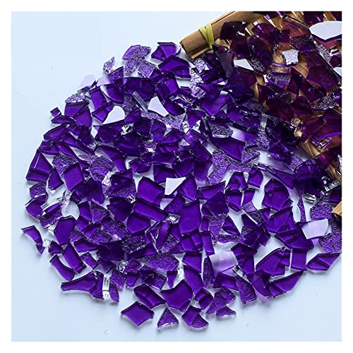 150 g Glasmosaikfliesen, unregelmäßiges, mehrfarbiges Mosaikstück, DIY-Mosaikherstellungssteine ​​für Handwerk, Hobby, Kunst, Heimwanddekoration(10) von YKMYXZ