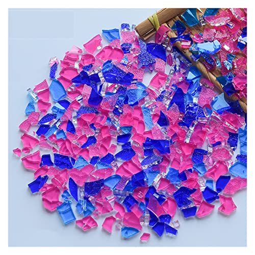 150 g Glasmosaikfliesen, unregelmäßiges, mehrfarbiges Mosaikstück, DIY-Mosaikherstellungssteine ​​für Handwerk, Hobby, Kunst, Heimwanddekoration(11) von YKMYXZ
