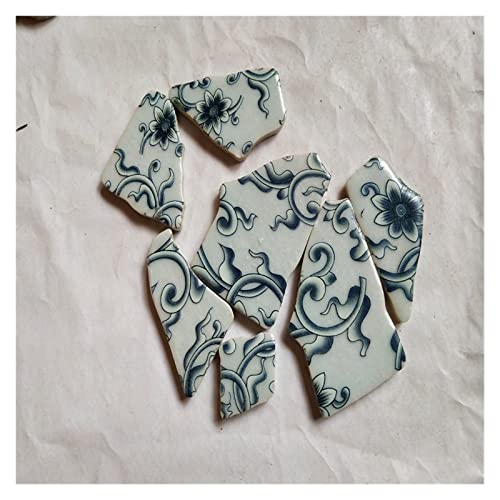 200 g Keramik-Mosaikfliesen, unregelmäßiges Fragment, DIY-Mosaikherstellung for Handwerk, Hobbykunst, Heimwanddekoration(13) von YKMYXZ
