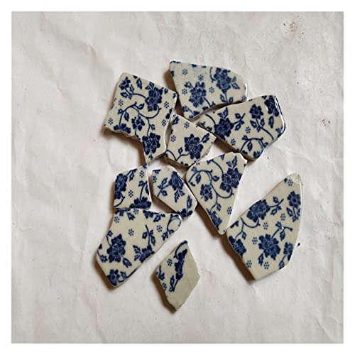 200 g Keramik-Mosaikfliesen, unregelmäßiges Fragment, DIY-Mosaikherstellung for Handwerk, Hobbykunst, Heimwanddekoration(4) von YKMYXZ