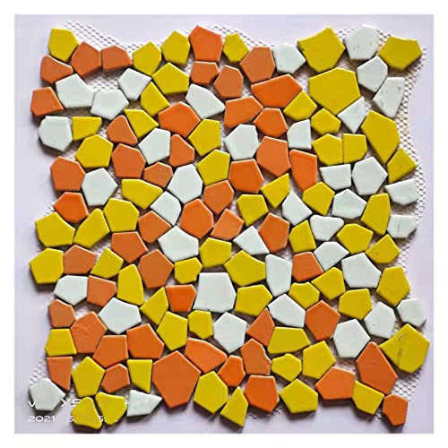 200 g Keramik-Mosaikfliesen in gemischten Farben, unregelmäßige geometrische Mosaikstücke for die DIY-Mosaikherstellung, Basteln, Hobbykunst, Heimwanddekoration(9) von YKMYXZ