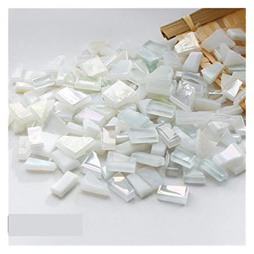 250 g Mischfarben-Mosaikfliesen aus Kristallglas mit Spiegel, unregelmäßige Form, Mosaikstein, DIY-Kunsthandwerksmaterialien(B) von YKMYXZ