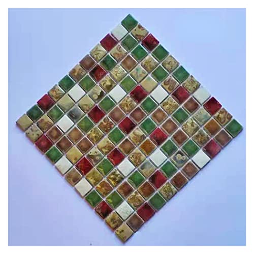 250 g unregelmäßige Keramik-Mosaikfliesen, DIY-Mosaikherstellungssteine ​​für Handwerk, Hobby, Kunst, Wanddekoration(9) von YKMYXZ