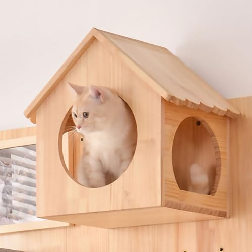 An der Wand befestigter Katzenkletterrahmen, Katzenregal, Katzenwandregale aus Lochplatten, kostenlose DIY-Kombination, nimmt keinen Platz EIN(S5) von YKMYXZ
