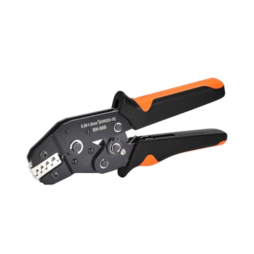 Crimpzange, Crimpzange, Federcrimpzange, Handwerkzeug, Buchse, Stecker, Kabelanschluss, elektrisch isoliert, Sortimentskit Crimpzange, Crimpzange, Federcrimpzange, Handwerkzeug, Buchse, Stecker, Kabelanschluss, elektrisch isoliert, Sortimentskit von YKMYXZ