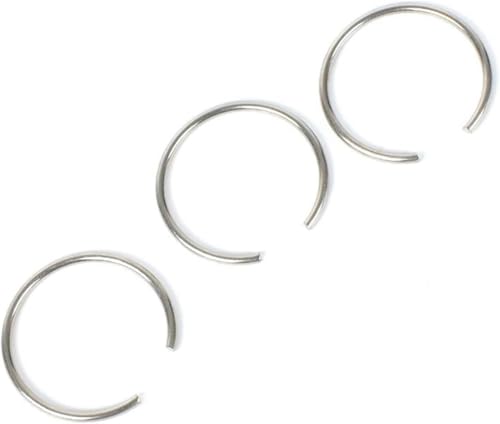 Drahtringe, 10 Stück Drahtdurchmesser φ2,4 mm SUS304 Edelstahl/Federstahl Runddraht Winzige Ringe(2.4x30.4x11.5(Steel)) von YKMYXZ