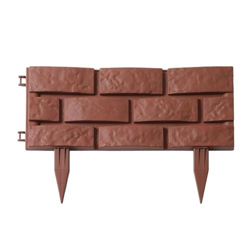 Gartenumrandung Ideen for Gartenzäune, Kunststoff-Garteneinfassung in Steinoptik, dekorativer Blumenbeetzaun die Landschaftsgestaltung(2PCS) von YKMYXZ