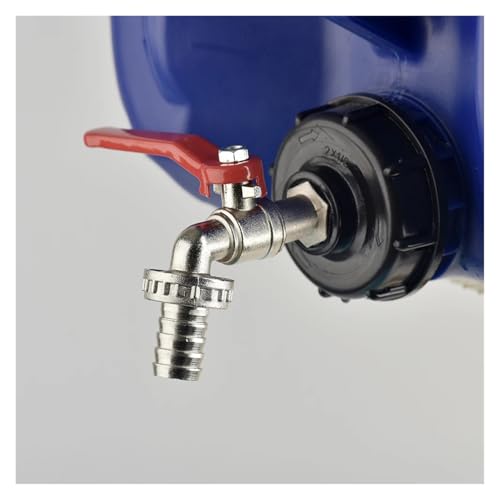 Gewindeanschluss, 1 Stück IBC-Tank-Hahnadapter S60 * 6 Grobgewinde auf Messing/Legierung 16 mm Schnellanschluss Ersatzventil Garten- und Heimventilanschluss(D) von YKMYXZ