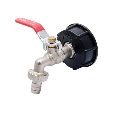 Gewindeanschluss, S60x6 Grobgewinde IBC Tank Tap Connecter X 1/2'' 3/4'' Wasser Kupplung Adapter 1Pc von YKMYXZ