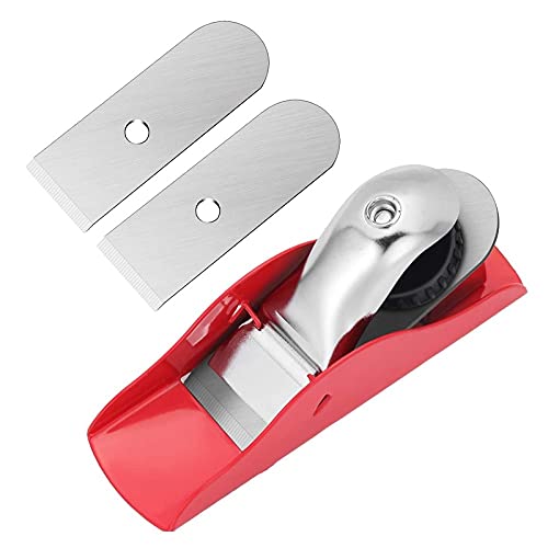 Handhobel, Mini-Handhobel mit 2-teiliger Ersatzklinge, verstellbarer Blockhobel for Holzhandwerk, Holzbearbeitung von YKMYXZ