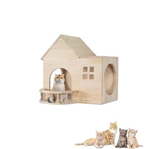 Katzenklettergerüst, Katzenstange, Katzenvilla, Raumkapsel, Sprungplattform, Glasplankenstraße, DIY-Kombination(S2) von YKMYXZ