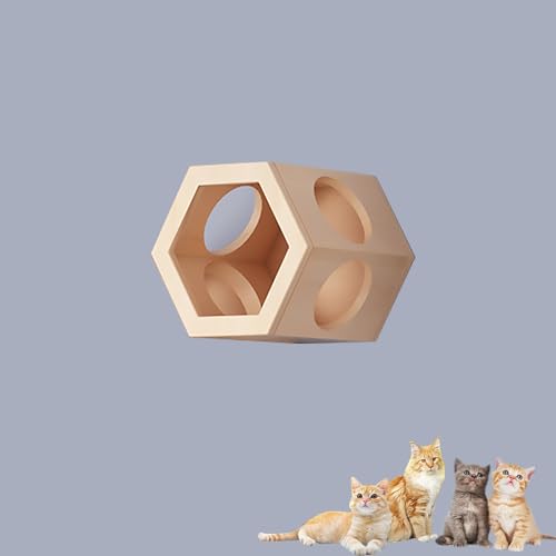 Katzenklettergerüst aus Massivholz, Wandmontierte Katzenwandmöbel, Katzenregal, Verschiedenes Zubehör for Katzenwandelemente(S1) von YKMYXZ