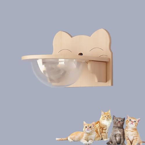 Katzenklettergerüst aus Massivholz, Wandmontierte Katzenwandmöbel, Katzenregal, Verschiedenes Zubehör for Katzenwandelemente(S12) von YKMYXZ