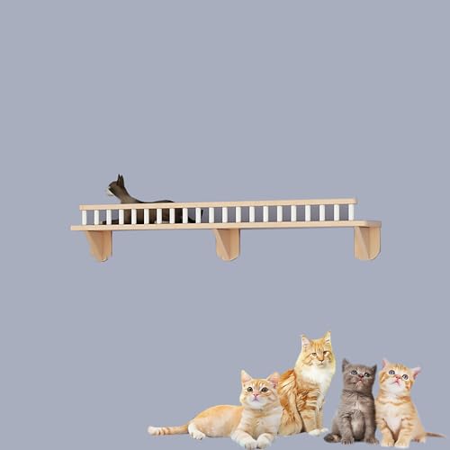 Katzenklettergerüst aus Massivholz, Wandmontierte Katzenwandmöbel, Katzenregal, Verschiedenes Zubehör for Katzenwandelemente(S9) von YKMYXZ