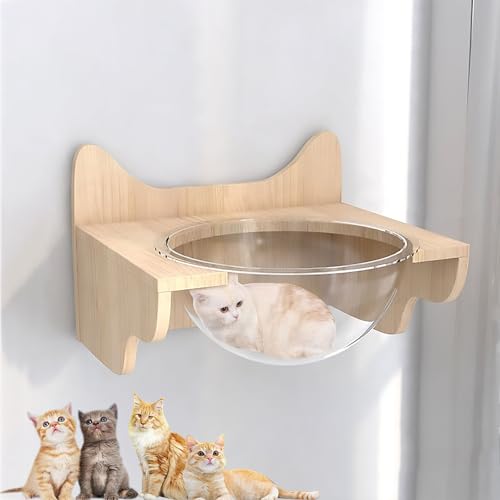 Moderne Wandmontierte Katzenmöbel, Katzenkletterwand, Katzenwandregale, DIY Decken- und Wandkombinationsset, Platzsparend(S12) von YKMYXZ