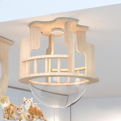 Moderne Wandmontierte Katzenmöbel, Katzenkletterwand, Katzenwandregale, DIY Decken- und Wandkombinationsset, Platzsparend(S9) von YKMYXZ