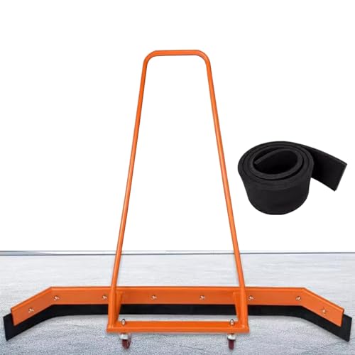 Orangefarbener professioneller Tennisplatz-Abzieher for Entfernen von Wasser im Herbst und Winter, Aluminium-Wasserschieber-Ausrüstung for den Außenbereich von YKMYXZ