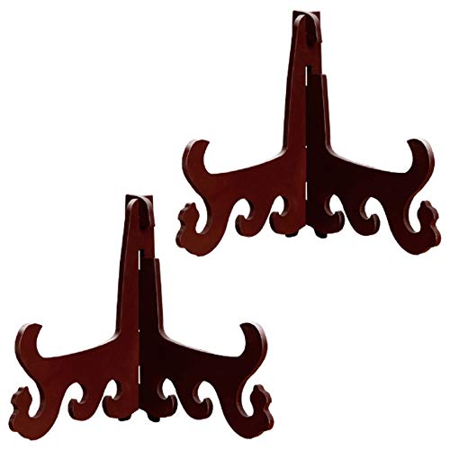 Plattenständer， Displayständer 2er-Set, abnehmbare Display-Sandplatten-Sandplattenhalter-Staffelei aus Holz, Bilderrahmen, Sandplattenhalter, Schüssel, Teller, Foto(9inch) von YKMYXZ