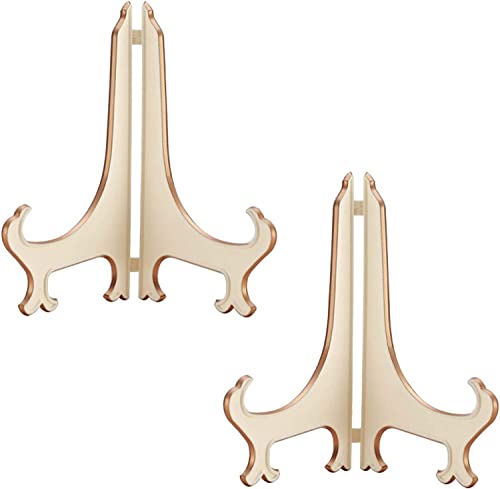 Plattenständer， Präsentationsständer, 2er-Pack, Tellerständer, Tellerhalter for Präsentieren von Bildern oder anderen Gegenständen bei Hochzeiten, Hausansprachen, Geburtstagen usw(Wit,9inch) von YKMYXZ