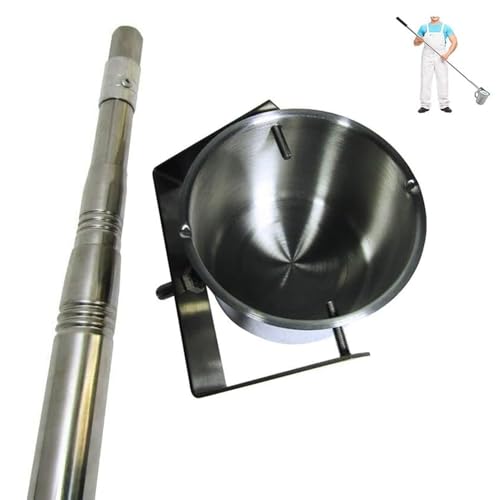 Probenahmestange Edelstahl-Wasserprobenentnahme-Schöpflöffelsystem, Stange, 1000 ml, Pendelbecher zur Umweltüberwachung(1.2m 2.5m/3.9ft 8.2ft) von YKMYXZ