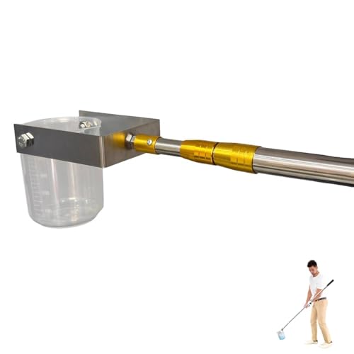 Probenahmestange Schwimmreinigungs-Skimmernetz, Teleskop-Wasserprobenehmer, Pendelbecher, Probenehmer, Schöpfkelle, 1000 ml(1.5m) von YKMYXZ