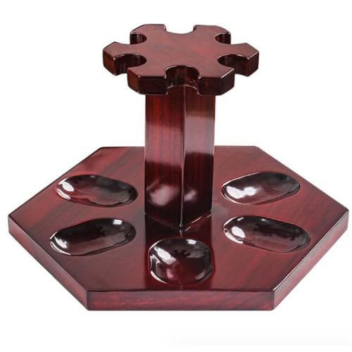 Rauchpfeifenhalter, Handgefertigtes Rauchpfeifenzubehör – Holzpfeife aus rotem Rosenholz, Raucherzubehör for Männergeschenke von YKMYXZ