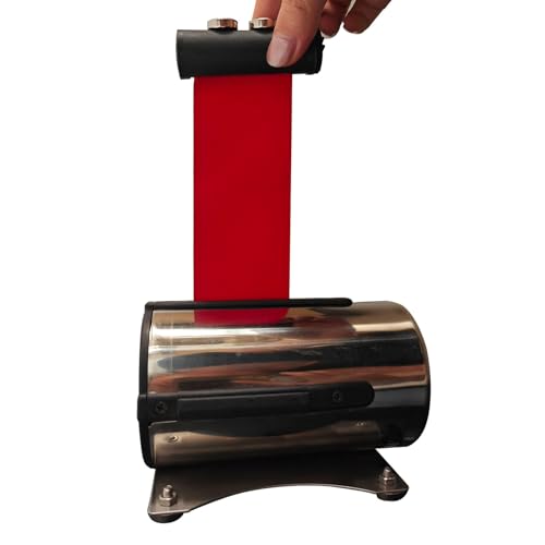 Seilabsperrung, Magnetischer Warteschlangen-Absperrgurt, 2/3/5 m, an der Wand montiert, einziehbar, roter Sicherheitsgurt, geeignet zur Adsorption auf dickem Eisen(5M/16.4FT) von YKMYXZ