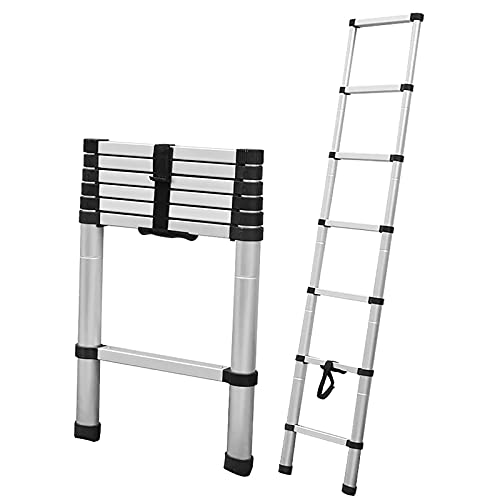 Stufenleitern， Ausziehbare Mehrzweckleiter, Teleskopleiter for 8 m/7 m/6,2 m/5 m/4 m/3, m/2,6 m Dachzelt(4.2m/13.8ft) von YKMYXZ