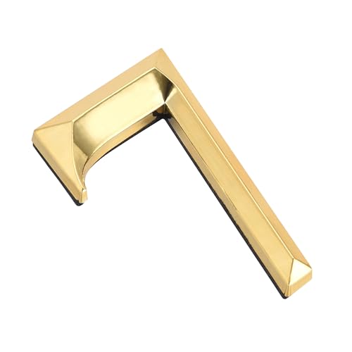 Tornummern, 2 Stück selbstklebende Hausnummern, 7 cm, ABS, Nummer, 3D-Design for Haus, Hotel, Briefkasten, Adressschild, Goldton Tornummern, 2 Stück selbstklebende Hausnummern, 7 cm, ABS, Nummer, 3D-Design for Haus, Hotel, Briefkasten, Adressschild, Goldton von YKMYXZ