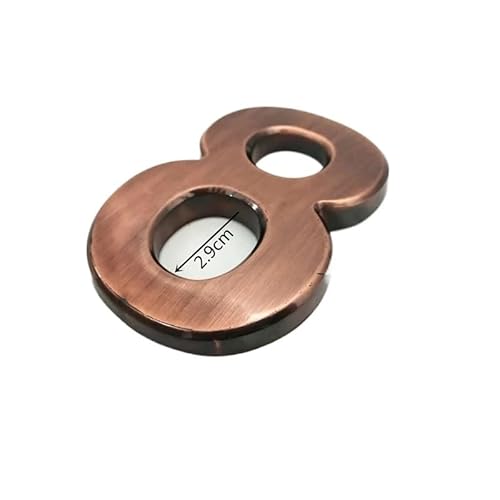Tornummern, Hausnummernaufkleber, 10 cm, Türschild, ABS-Kunststoff, bronziert, Plakette, Adressziffern for Wohnung, Zimmerschild, Hotel, Zuhause(8) von YKMYXZ